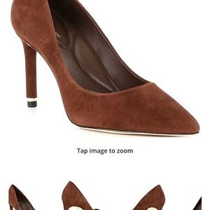 Antonio Melanie Kara Kidsuede Leather Elegant Brown Suede Pumps